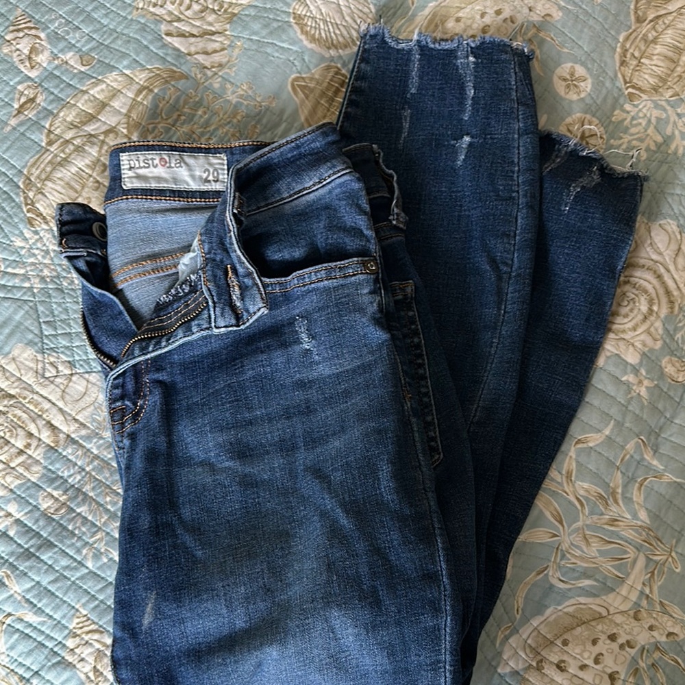 Pistola Distressed Blue Jeans 29